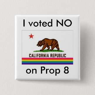 Badge Carré 5 Cm J'ai voté non sur 8
