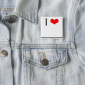 Badge Carré 5 Cm J'aime (le nom d'insertion) (En situation)
