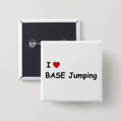 Badge Carré 5 Cm J'aime le saut de base (Devant & derrière)