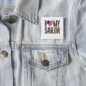 Badge Carré 5 Cm J'Aime Mon Navigateur (En situation)