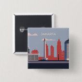 Badge Carré 5 Cm Jakarta (Devant & derrière)