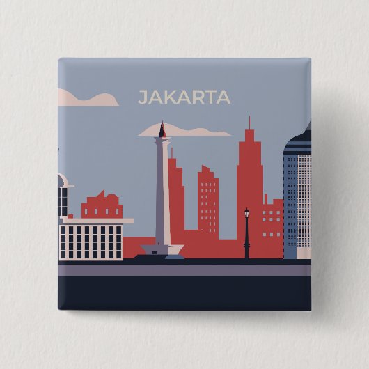 Badge Carré 5 Cm Jakarta (Devant)