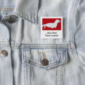 Badge Carré 5 Cm Jake Seal (En situation)