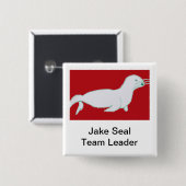 Badge Carré 5 Cm Jake Seal (Devant & derrière)