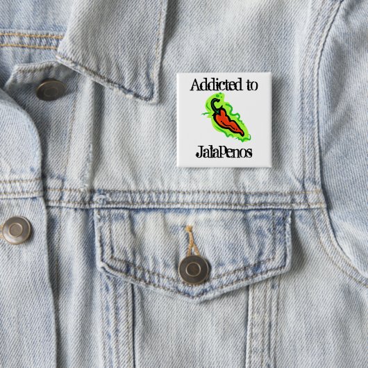 Badge Carré 5 Cm Jalapenos (En situation)