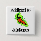 Badge Carré 5 Cm Jalapenos (Devant)