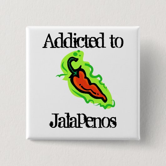 Badge Carré 5 Cm Jalapenos (Devant)