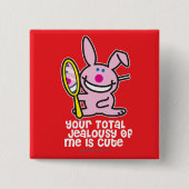 Badge Carré 5 Cm Jalousie (Devant)