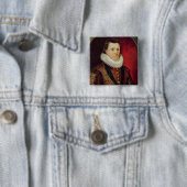 Badge Carré 5 Cm James I (En situation)