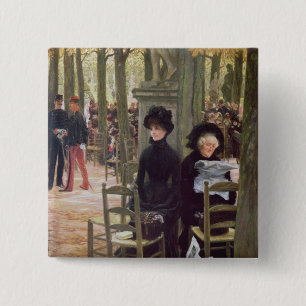 Badge Carré 5 Cm James Tissot   sans dot, 1883-5