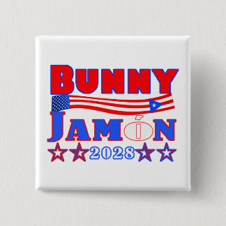 Badge Carré 5 Cm jamon bunny  2028 button