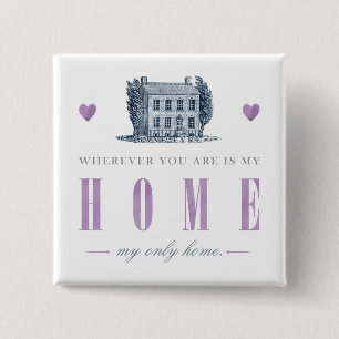 Badge Carré 5 Cm Jane Eyre - Ma seule maison - Maison