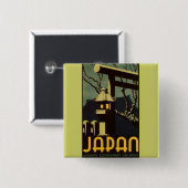Badge Carré 5 Cm Japon (Devant & derrière)