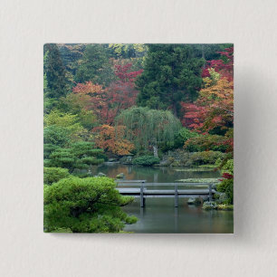 Badge Carré 5 Cm Jardin japonais du Washington Park