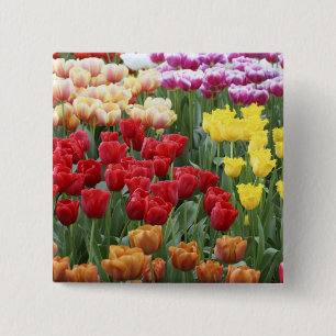 Badge Carré 5 Cm Jardins de Keukenhof, Hollande, se spécialise dans