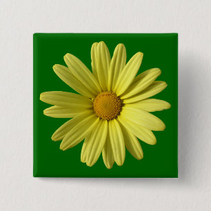 Badge Carré 5 Cm Jaune