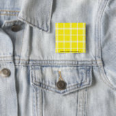 Badge Carré 5 Cm Jaune de plaid (En situation)