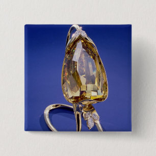 Badge Carré 5 Cm Jaunissez le diamant "incomparable" dans un