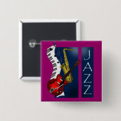 Badge Carré 5 Cm Jazz (Devant & derrière)