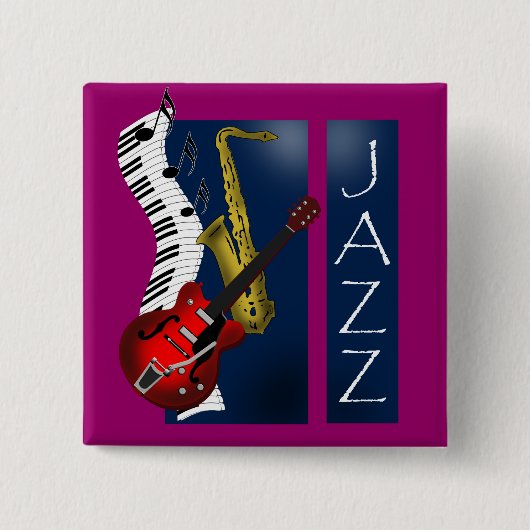 Badge Carré 5 Cm Jazz (Devant)