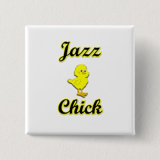Badge Carré 5 Cm Jazz Chick (Devant)
