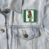 Badge Carré 5 Cm Jazzbo Jackson (En situation)