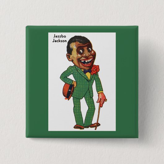 Badge Carré 5 Cm Jazzbo Jackson (Devant)