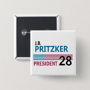 Badge Carré 5 Cm JB Pritzker 2028
