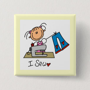Badge Carré 5 Cm Je couds