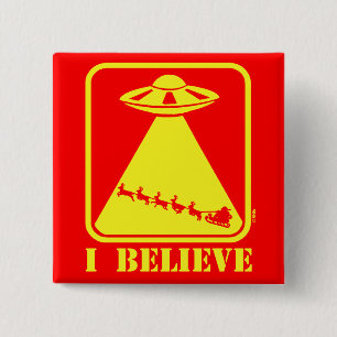 Badge Carré 5 Cm Je crois