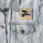 Badge Carré 5 Cm Je crois que je l'ai perdu (En situation)