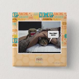 Badge Carré 5 Cm Je crois que je l'ai perdu