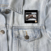 Badge Carré 5 Cm Je crois que je l'ai perdu (En situation)