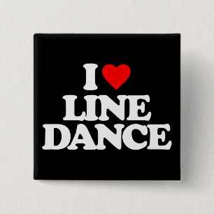 BADGE CARRÉ 5 CM JE LIGNE DANSE D'AMOUR