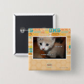 Badge Carré 5 Cm Je ne l'ai pas fait (Devant & derrière)