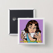 BADGE CARRÉ 5 CM JE NE PEUX PAS J'AI ESSAI (Devant & derrière)