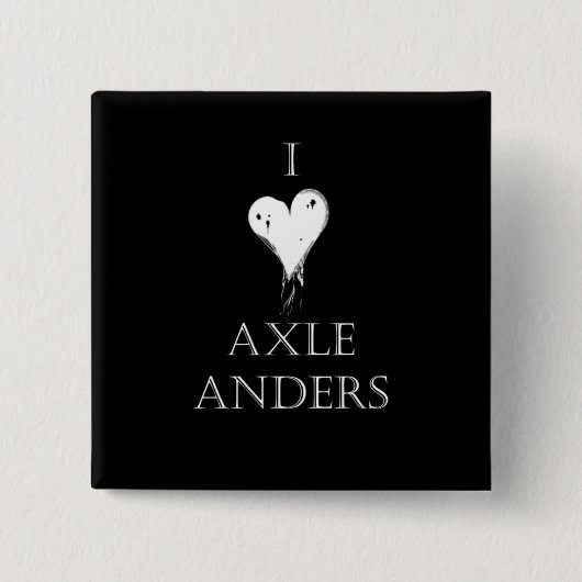 Badge Carré 5 Cm "Je Pin aime d'axe Anders" (Devant)