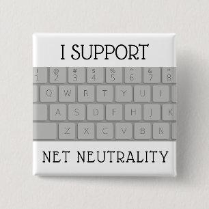 BADGE CARRÉ 5 CM JE SOUTIENS LE BOUTON NET DE NEUTRALITÉ