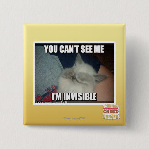 Badge Carré 5 Cm Je suis invisible