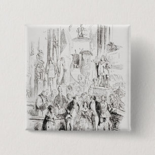 Badge Carré 5 Cm Je suis marié