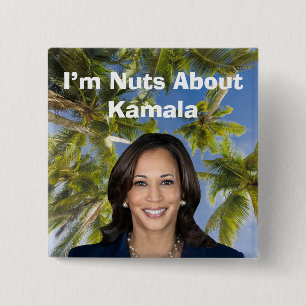 Badge Carré 5 Cm Je suis nu à propos de Kamala