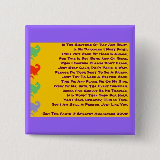 Badge Carré 5 Cm Je suis une personne aussi ! (Devant)