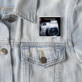 Badge Carré 5 Cm Je tire des personnes (En situation)