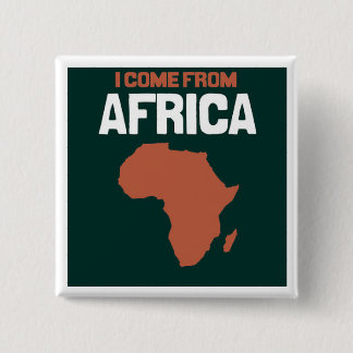 Badge Carré 5 Cm Je viens d'Afrique