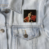 Badge Carré 5 Cm Jean-Baptist (En situation)