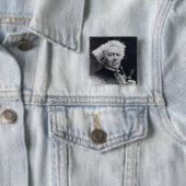 Badge Carré 5 Cm Jean-Baptiste Camille Corot (En situation)