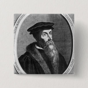 Badge Carré 5 Cm Jean Calvin