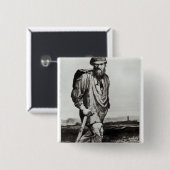 Badge Carré 5 Cm Jean Valjean (Devant & derrière)