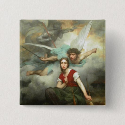 Badge Carré 5 Cm Jeanne d'Arc (Devant)