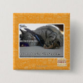 Badge Carré 5 Cm J'écoute (Devant)